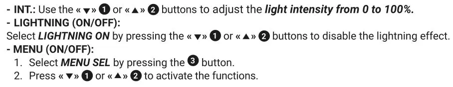Lupo Dayled 650 Pro Fresnels Ligh - Manual Options 2