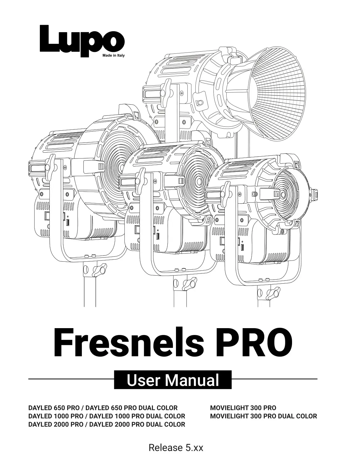 Lupo Dayled 650 Pro Fresnels Ligh User Manual