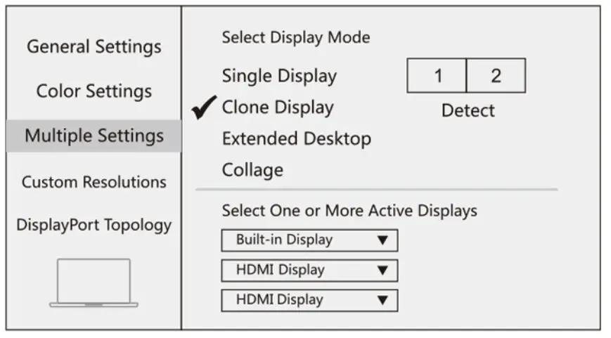 Selore 5-in-1 Dual Display Multifuncation- Clone mode