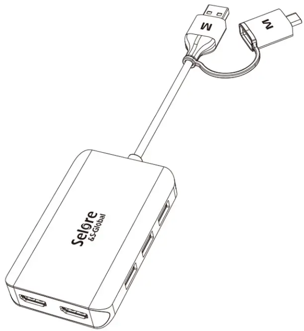 Selore 5-in-1 Dual Display Multifuncation- - Selore 5-in-1 Dual Display Multifuncation