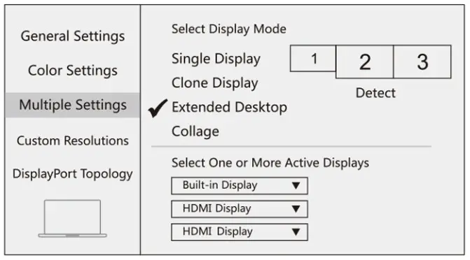 Selore 5-in-1 Dual Display Multifuncation- desktope