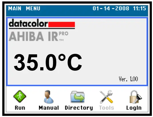 datacolor Ahiba IR Pro Textile Dyeing Machine - Controller and User Interface
