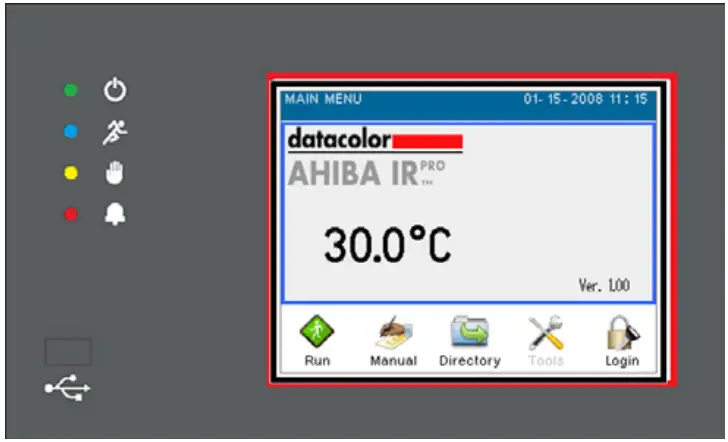 datacolor Ahiba IR Pro Textile Dyeing Machine - LED Indicators