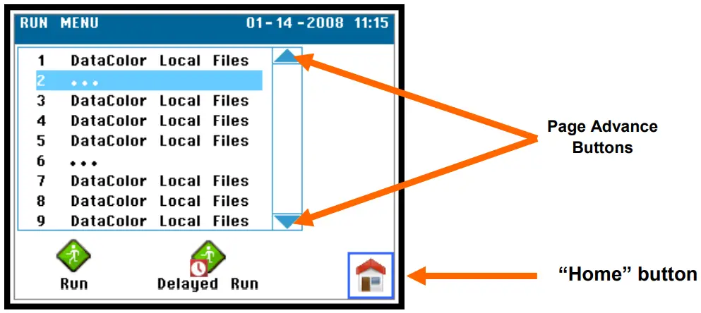 datacolor Ahiba IR Pro Textile Dyeing Machine - Run Program Screen
