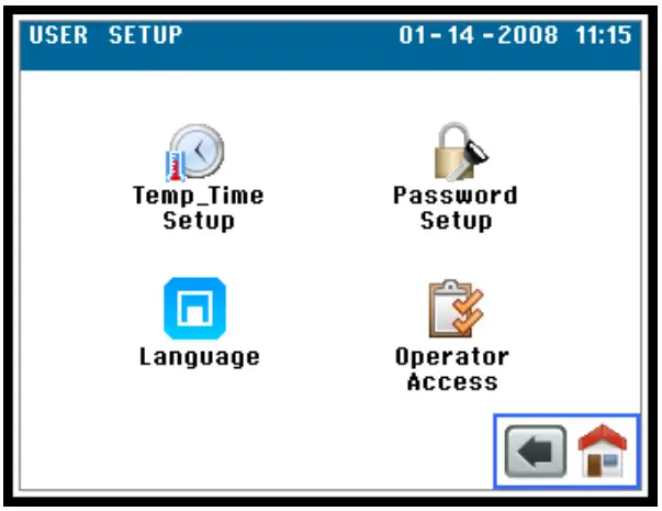 datacolor Ahiba IR Pro Textile Dyeing Machine - User Setup Screen