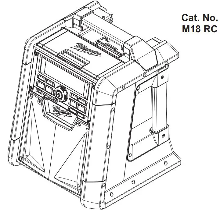 Milwaukee M18 Radio/charger User Manual
