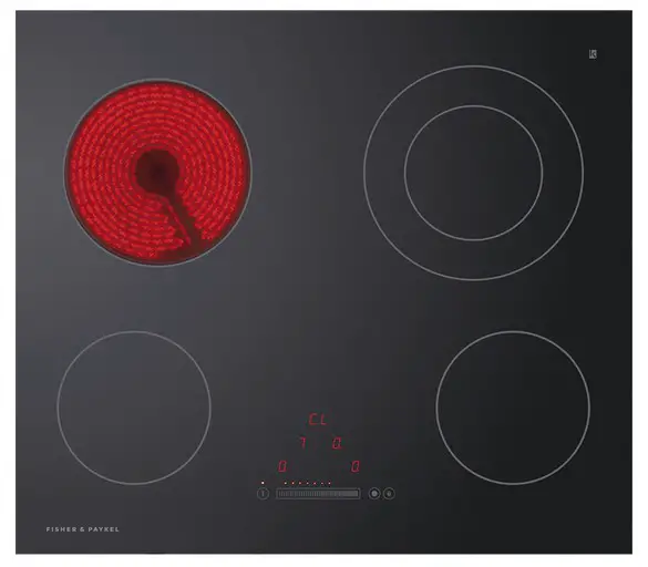 FISHER PAYKEL CE604DTB1 Electric Cooktop - Cover