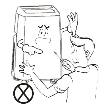 Shinco Portable Air Conditioner - disassemble