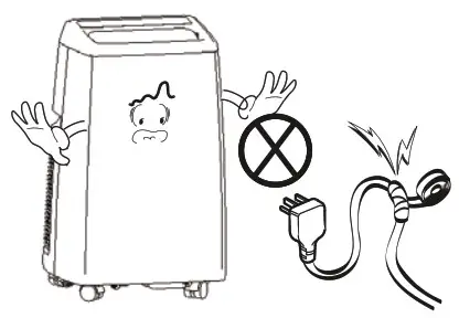 Shinco Portable Air Conditioner - extend the power