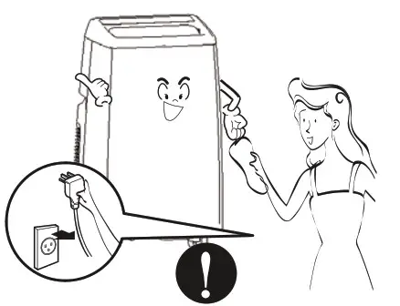 Shinco Portable Air Conditioner - plug first