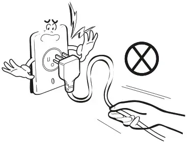 Shinco Portable Air Conditioner - pulling the power cord