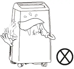 Shinco Portable Air Conditioner - water enter