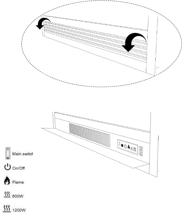 XARALYN ELSKI LED Electric Fireplace Insert-1