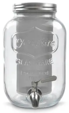 nutrichef NCCOFF87 1 Gallon Glass Cold Brew Coffee Maker - fig