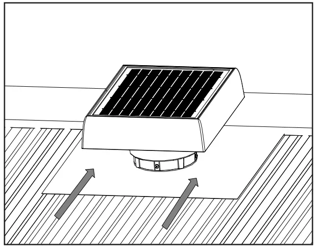 Bradford Ventilation 187002 SolarXVENT Solar Powered Ventilator - STEP 11