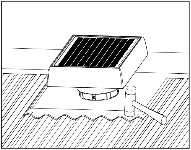 Bradford Ventilation 187002 SolarXVENT Solar Powered Ventilator - STEP 12