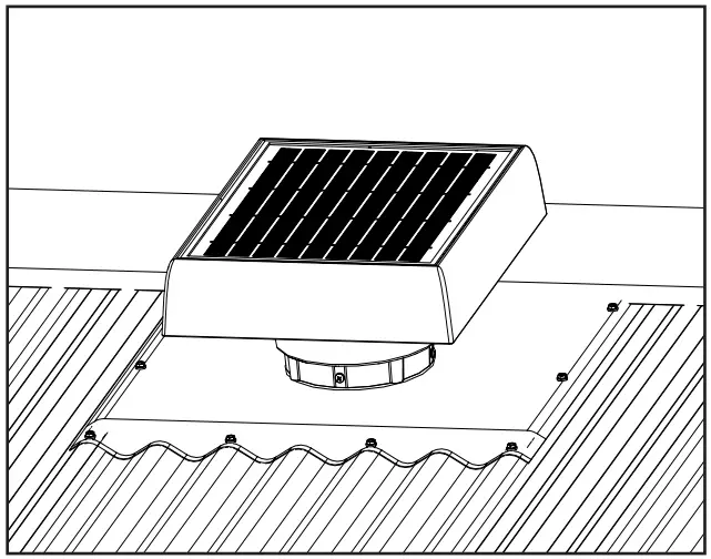 Bradford Ventilation 187002 SolarXVENT Solar Powered Ventilator - STEP 14