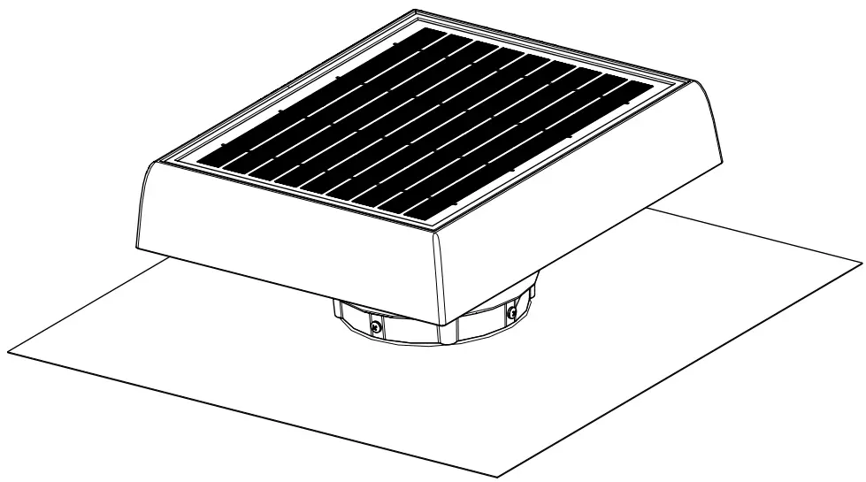 Bradford Ventilation 187002 SolarXVENT Solar Powered Ventilator