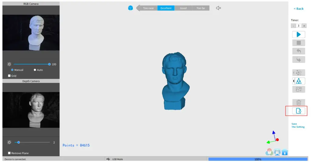 REVOPOINT Mini 3D Professional Bluelight 3D Scanner - Export