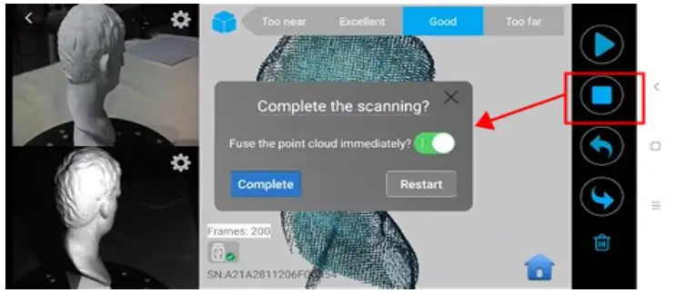 REVOPOINT Mini 3D Professional Bluelight 3D Scanner - Meshing