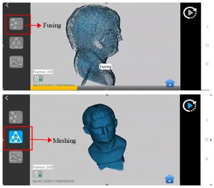 REVOPOINT Mini 3D Professional Bluelight 3D Scanner - Meshing1