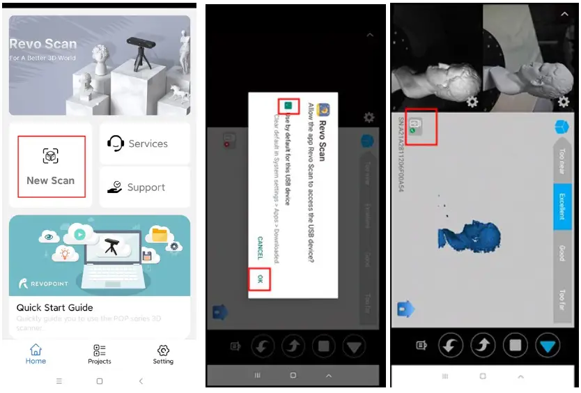 REVOPOINT Mini 3D Professional Bluelight 3D Scanner - New Scan