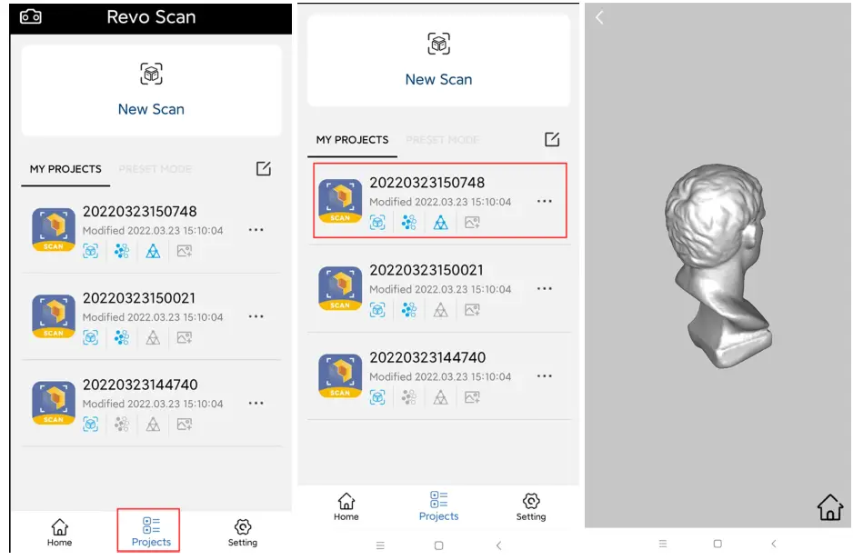 REVOPOINT Mini 3D Professional Bluelight 3D Scanner - Project