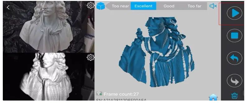 REVOPOINT Mini 3D Professional Bluelight 3D Scanner - Start to scan