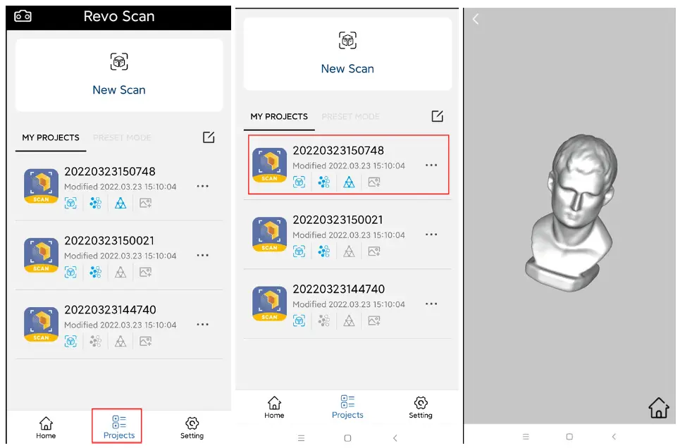 REVOPOINT Mini 3D Professional Bluelight 3D Scanner - completing scanning3