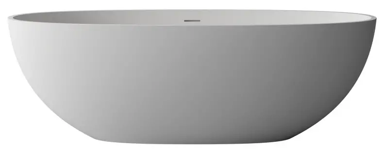 INSTER WSHDXLBT0003 72 Inch Composite Resin Flatbottom Single Slipper Bathtub