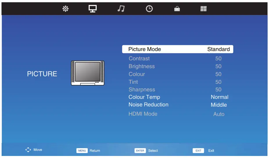 TELEFUNKEN TF LED32S69T2 31.5 Inch HD LED TV - Channel setting 1