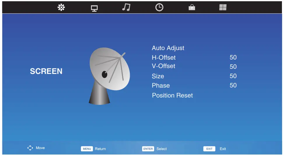 TELEFUNKEN TF LED32S69T2 31.5 Inch HD LED TV - Screen setting