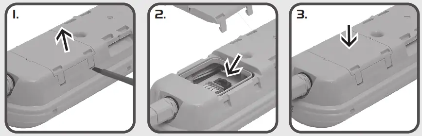 LUMAK PRO 10471863 Damp Proof LED Luminaire - Settings