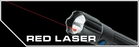 iPROTEC LG110LR 110 Lumen Led Light and Laser - RED LASER
