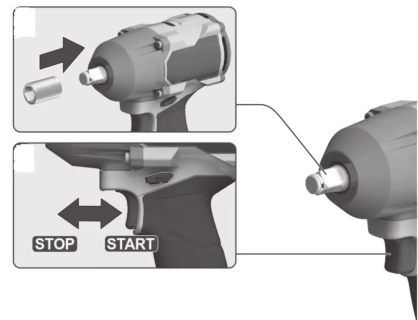 AEG BSS18MTF12BL Nut Driver 6