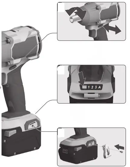 AEG BSS18MTF12BL Nut Driver 8