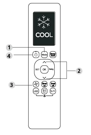 Cooper Hunter CR262-RG10G Remote Controller FIG (9)
