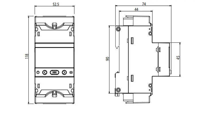 Circutor CVM-E3-MINI-MC-WiEth Three Phase Power Analyser - Figure 1