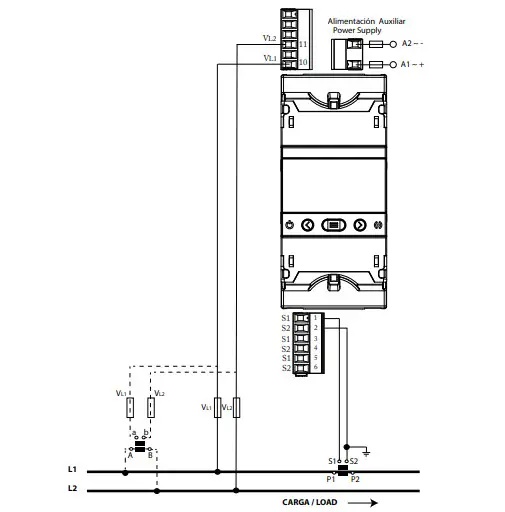 Circutor CVM-E3-MINI-MC-WiEth Three Phase Power Analyser - Figure 3