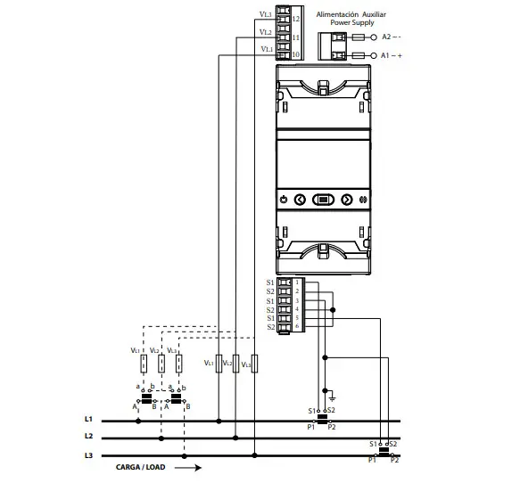 Circutor CVM-E3-MINI-MC-WiEth Three Phase Power Analyser - Figure 4