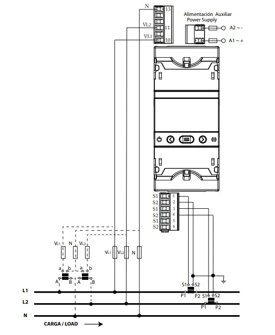Circutor CVM-E3-MINI-MC-WiEth Three Phase Power Analyser - Figure 5