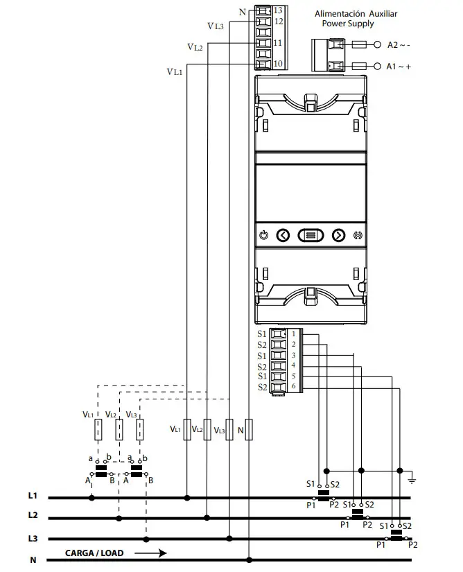 Circutor CVM-E3-MINI-MC-WiEth Three Phase Power Analyser - Figure 6
