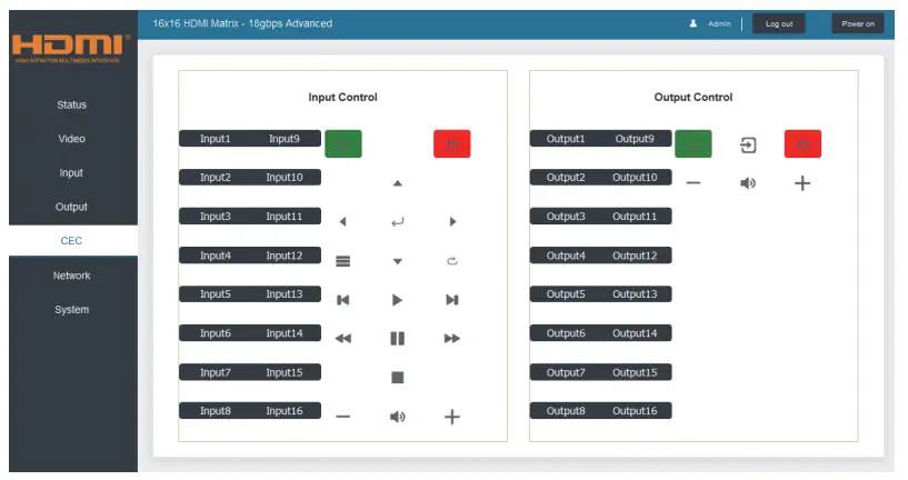 HDT HDCVT4K1616 WolfPack 4K 60 4 4 4 16x16 HDMI Matrix Switch  - Fig 14