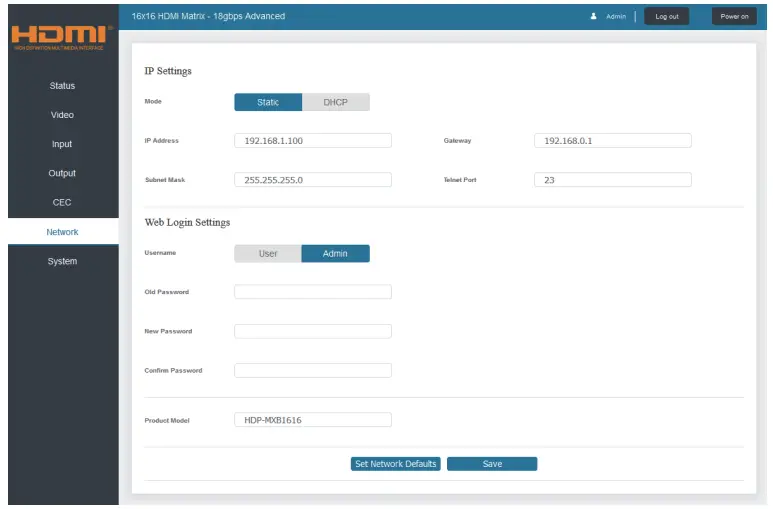 HDT HDCVT4K1616 WolfPack 4K 60 4 4 4 16x16 HDMI Matrix Switch  - Fig 15