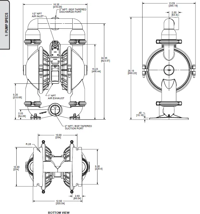VERSAMATIC-E2AA1D110C-ATEX 2-(51mm)-Clamped-Metal-Air-Operated-Double-Diaphragm-Pump-19