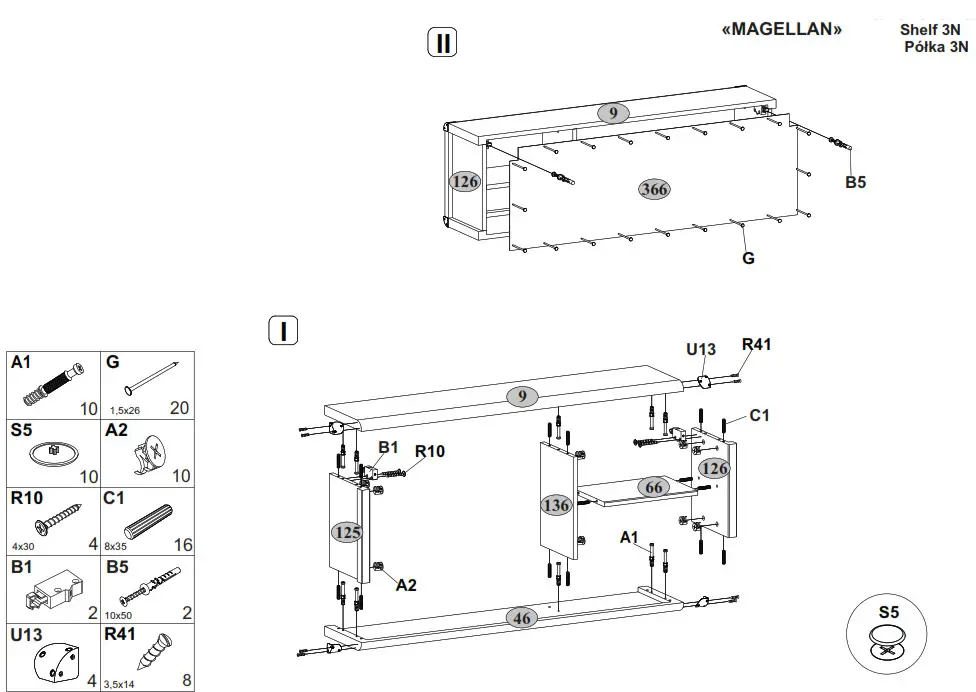 MAGELLAN Shelf 3N Fine Vintage - Fig1
