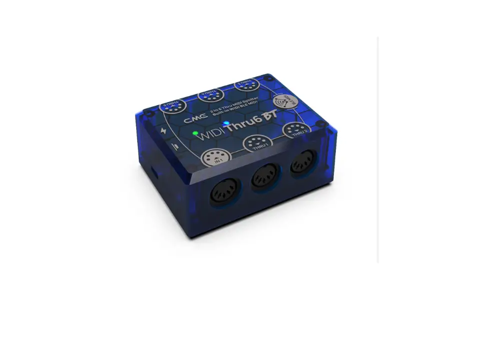 Cme Widi Thru6 Bt Splitter With Bluetooth Midi User Manual