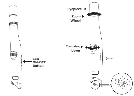 CARSON MP-300 MicroPen 24x-53x LED - USING THE MICROPEN 1