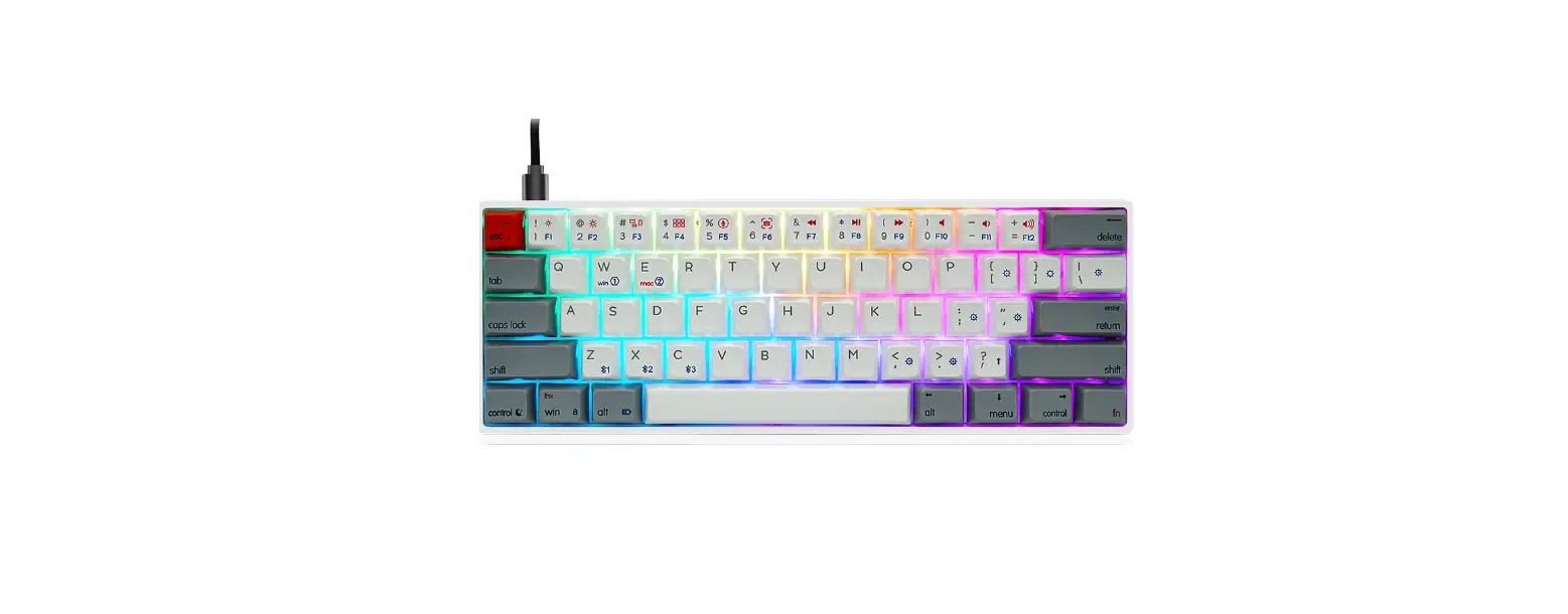 Skyloong 61 Key V2 Series Rgb Usb Plus Bluetooth 2 Mode Keyboard User Guide