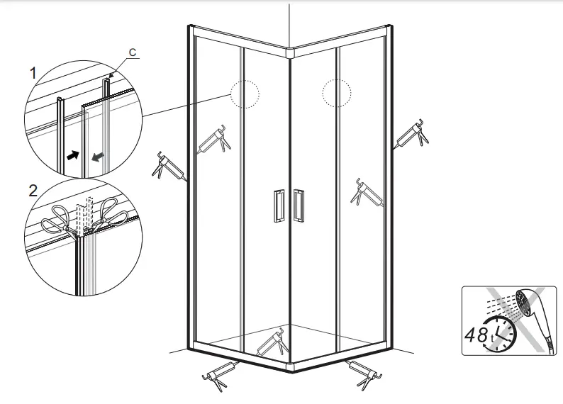 Sanimaster Star and e Douchecabine - instructions 10